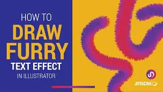 FURRY TEXT Effect Illustrator Tutorial | #Desyy_Jiten | @design-guru