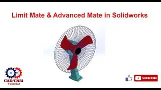 Limit Mate in solidworks | Advanced mate |Solidworks advanced mate