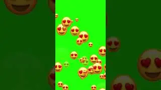 TikTok Greenscreen Love Smiley Heart eyes Animation #tiktok #greenscreen #tiktokgreenscreen