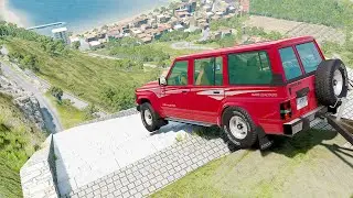 Mobil vs Stairs #12 - BeamNG Drive