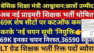 New Primary Teacher Vacancy Notification | UPTET 2021 Notification | 69000 3rd Counseling Merit List