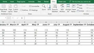 How to freeze columns and rows with panes in Excel