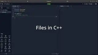How to make and read files in C++