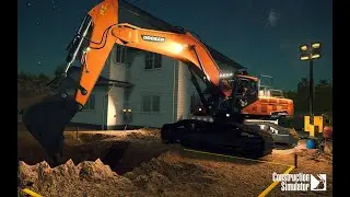 Construction Simulator 2022 | Doosan excavator digging pool