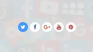 How To Create Social Media Buttons Hover Effect Only HTML and CSS