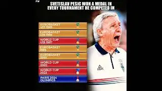 Svetislav Pesic won a medal in every tournament he competed in 🇷🇸 🏀