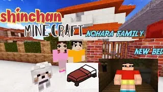 Shinchan minecraft episode5(hindi)nohara family's new bed