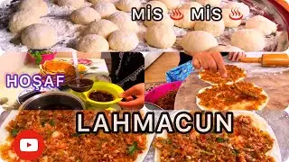 LEZİZ Mİ LEZİZ MİS GİBİ LAHMACUN TARİFİ LAHMACUN NASIL YAPILIR EVDE LAHMACUN YAPTIK