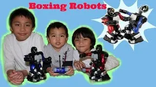 BATTLE BOXING ROBOT! Remote Control Boxing Robot With Kids Playing