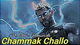 Chammak Challo Remix Ft. Thor || Chris Hemsworth × Chammak Challo || #thor #marvel #chammakchallo