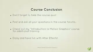 ADOBE AFTER EFFECTS  TUTORIAL NO.30 Last (Conclusion)