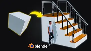 how to modeling stairs in blender in 30 seconds