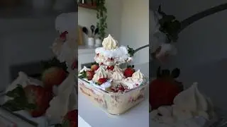 Merengue de morango, um sobremesa super fácil de fazer #receitas #delicia #receita #food #recipe
