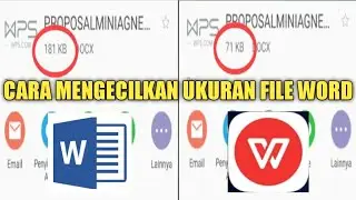 CARA MENGECILKAN UKURAN FILE WORD DI HP MENGGUNAKAN APLIKASI WPS OFFICE