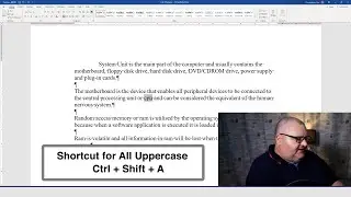 Learn how to Change Case in Word using a shortcut