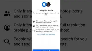 Paano I - lock Ang Facebook profile in just 1 minute 2024