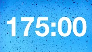 timer - 175 minute countdown with rain sounds .