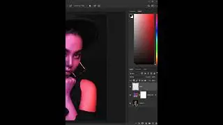 How To Apply Dual Lighting Effect In Photoshop (easy) #shorts #duallightingeffect
