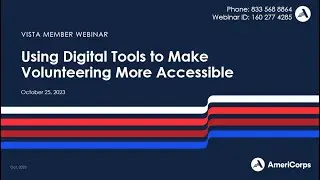 Using Digital Tools to Make Volunteering More Accessible (10/25/23)