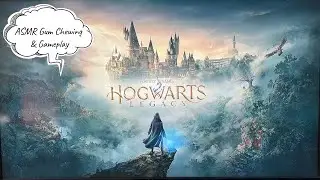 ASMR Hogwarts Legacy Gameplay | (Soft) Gum Chewing + Whispering | Controller Sounds