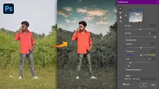 Advance Photo Editing Skin Retouching in Photoshop and Sky Change