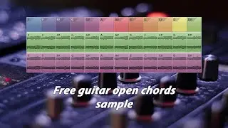 Guitar open chords || Sample pack guitar chord for free