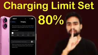 Charging Limit 80 % Set on iPhone ||