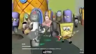 spongebob patrick squidward sandy meme but its rough cut version