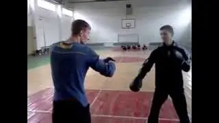 Тренировочный спарринг  РУССКИЙ РУКОПАШНЫЙ БОЙ БОЕВАЯ СИСТЕМА СПЕЦНАЗ