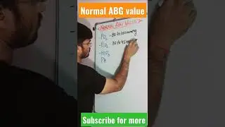 Normal ABG values!! ABG-Analysis !! 