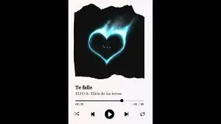 Te fallé - el elfo ft. El King de las letras