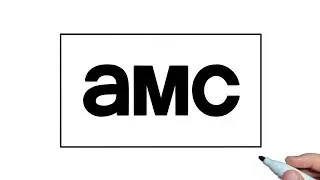 How to draw AMC logo step by step