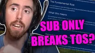 Asmongold Investigates if Twitch Sub Only Streams Breaks Video Game TOS