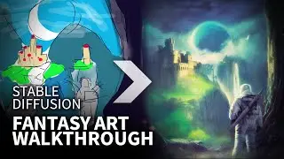 Fantasy Art Walkthrough Using Stable Diffusion Img2Img