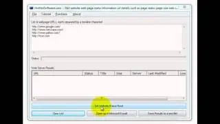 How to Get website web page meta information such as page status page size web server page title