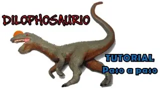 How to make a Dilophosaurus out of clay
