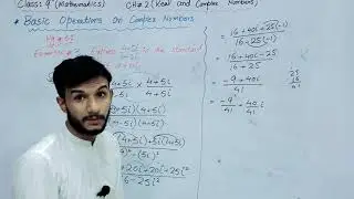 Examples related to operations on Complex Numbers | Examples no. 1,2,3,4 | pg# 50,51|class 9th Maths