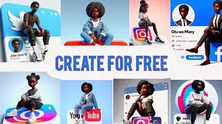 Social Media 3D trending AI Images | FREE | Bing AI