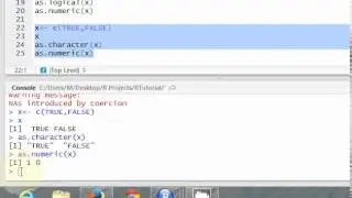Use the as...() function in R to coerce a vector to another class