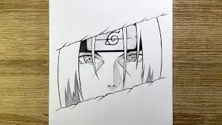 How to draw Itachi Uchiha from Naruto | Easy step-by-step Itachi drawing
