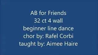 AB For Friends line dance