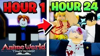 I Played AWTD (Anime World Tower Defense) For 24 HOURS, I LOVED IT And BECAME INSANELY OVERPOWERED