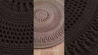 Ковёр вязаный крючком 