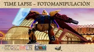 ✍️ How to make a photo manipulation with GIMP - Time lapse - 🤖 Pacific Rim - Jaeger in Valencia