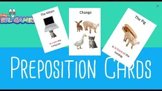 ESL Game for Prepositions | Preposition Card Game - Videos For Teachers