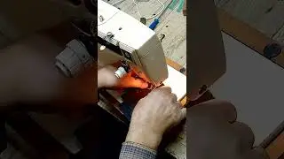 Зингер 1288. Тест по кожзаму (3-5 слоёв)