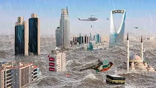 Saudi Arabia is Underwater! Heavy flood destroyed the city of Mecca, world is shocked