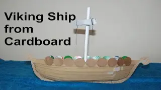 How to make a cardboard Viking Ship at Home