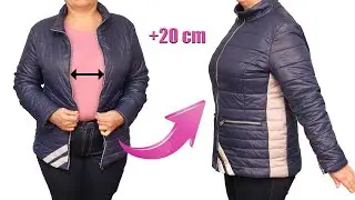 A simple sewing trick to upsize a coat without going to the tailor!