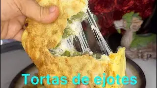 Cómo hacer tortas de ejote con huevo y queso #viralvideo #foryou #food #Jackie￼&juanvlogs #viral